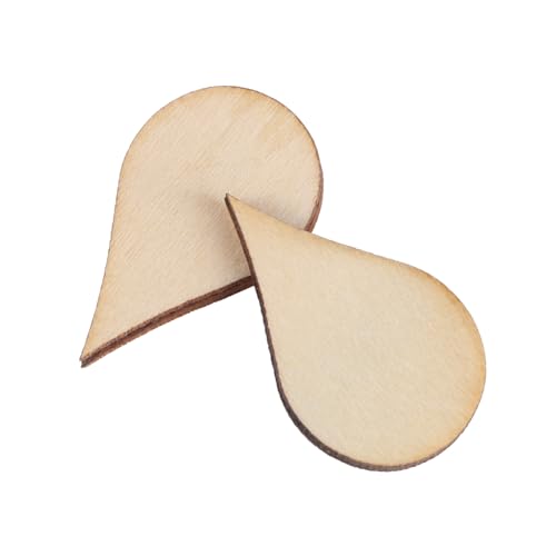 GALPADA 50 Stück Wassertropfenförmige Holzstücke DIY Handgefertigte Umweltfreundliche Holzchips Bastelornamente zum Bemalen und Dekorieren für Schmuck Foto Requisiten und Wohnaccessoires GALPADA 50 Stück Wassertropfenförmige Holzstücke DIY Handgefertigte Umweltfreundliche Holzchips Bastelornamente zum Bemalen und Dekorieren für Schmuck Foto Requisiten und Wohnaccessoires von GALPADA