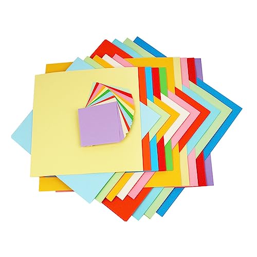 GALPADA 500 Blatt Quadratisches Buntes Origami Papier Doppelseitig Faltpapier für Erwachsene für Bastelprojekte DIY Kunst und Eltern Junge Mädchen Aktivitäten von GALPADA