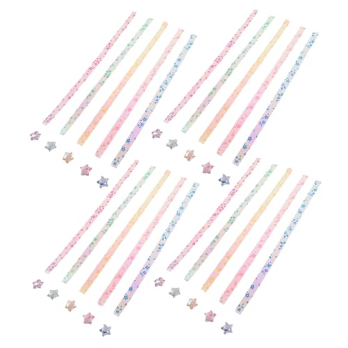 GALPADA 500 Stück Origami Stern Papier Fluoreszierend Glitzernd Sternfaltstreifen für DIY Basteln Schulprojekte Partydekoration Originelles Origami Bastelset GALPADA 500 Stück Origami Stern Papier Fluoreszierend Glitzernd Sternfaltstreifen für DIY Basteln Schulprojekte Partydekoration Originelles Origami Bastelset von GALPADA