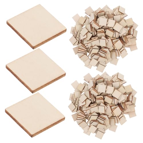 GALPADA 500 Stück Quadratische Rohholzscheiben Unbehandelte Blanko Holzstücke für DIY Basteln Kunst Gravur Malerei und Heimdeko Projekte GALPADA 500 Stück Quadratische Rohholzscheiben Unbehandelte Blanko Holzstücke für DIY Basteln Kunst Gravur Malerei und Heimdeko Projekte von GALPADA