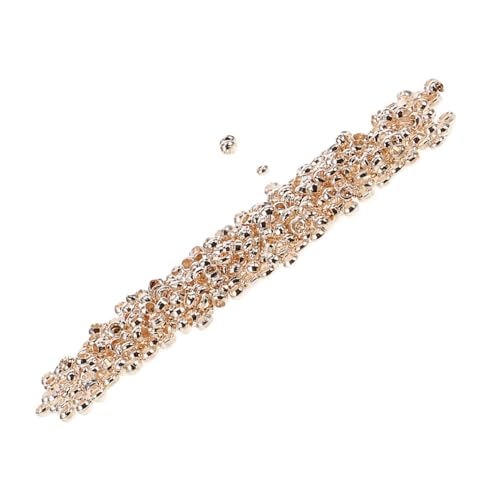 GALPADA 500 Stück Vergoldete Kupfer Spacer Perlen für DIY Schmuckherstellung Runde Abstandshalter Perlen für Armbänder und Ohrringe von GALPADA