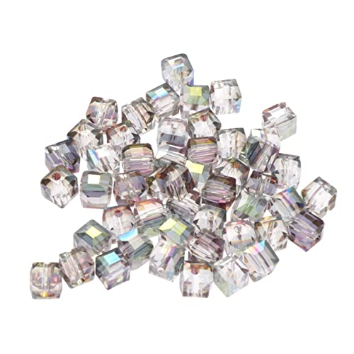 GALPADA 50Stücke Kristallperlen Quadratische Perlen für DIY Schmuckzubehör für Armbänder und Anhänger Rot Grün GALPADA 50Stücke Kristallperlen Quadratische Perlen für DIY Schmuckzubehör für Armbänder und Anhänger Rot Grün von GALPADA