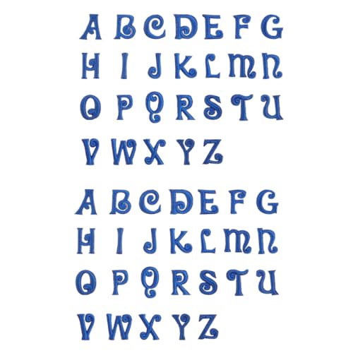 GALPADA 52 Stück Alphabet Aufnäher Klebe Patches für Kleidung Schuhe und Hüte DIY Stickerei Buchstaben für Kreative Projekte und Designs von GALPADA