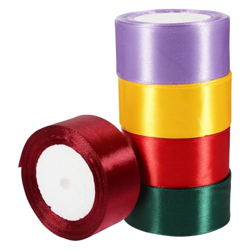 GALPADA 5Rollen Bunte Geschenkband für Kreative Dekorationen Blumensträuße und Geschenkverpackungen Vielseitig Einsetzbar Verschiedenen Farben GALPADA 5Rollen Bunte Geschenkband für Kreative Dekorationen Blumensträuße und Geschenkverpackungen Vielseitig Einsetzbar Verschiedenen Farben von GALPADA