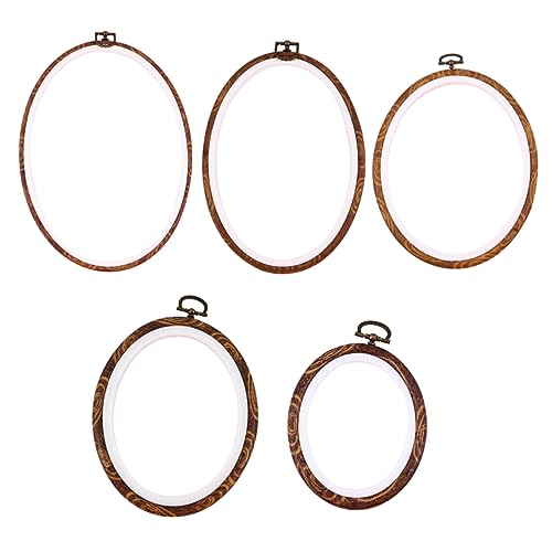 GALPADA 5Stücke DIY Stickrahmen Ovaler Stickkreis für Kreuzstich Robustem Material für Nähprojekte und Wanddekoration GALPADA 5Stücke DIY Stickrahmen Ovaler Stickkreis für Kreuzstich Robustem Material für Nähprojekte und Wanddekoration von GALPADA