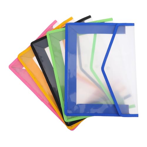 GALPADA 5Stücke Fächermappen aus Kunststoff Bunte Dokumenten Organizer mit Schnappverschluss für Schule Büro und Zuhause Leichte Tragbarkeit Geräumiger Stauraum GALPADA 5Stücke Fächermappen aus Kunststoff Bunte Dokumenten Organizer mit Schnappverschluss für Schule Büro und Zuhause Leichte Tragbarkeit Geräumiger Stauraum von GALPADA