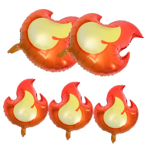 GALPADA 5Stücke Flammenballons aus Aluminiumfolie Partydekoration für Themengeburtstage Langlebig für Drinnen und Draußen GALPADA 5Stücke Flammenballons aus Aluminiumfolie Partydekoration für Themengeburtstage Langlebig für Drinnen und Draußen von GALPADA