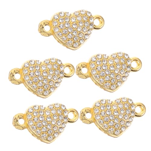 GALPADA 5Stücke Magnetverschlüsse Herzform für DIY Schmuck Langlebige Schmuckverbinder für Armbänder und Einfach zu Bedienen für Kreative GALPADA 5Stücke Magnetverschlüsse Herzform für DIY Schmuck Langlebige Schmuckverbinder für Armbänder und Einfach zu Bedienen für Kreative von GALPADA