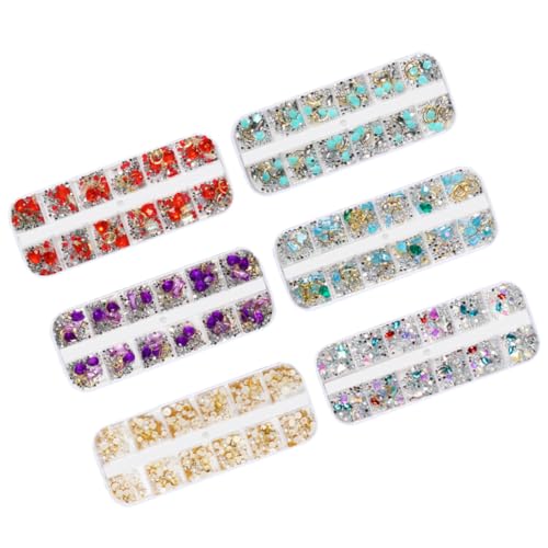 GALPADA 5Stücke Nail Art Zubehör mit Boxen Maniküre Ornamente Dekoration für DIY Nagelkunst mit Strasssteinen und Perlen für Natürliche und Künstliche Nägel GALPADA 5Stücke Nail Art Zubehör mit Boxen Maniküre Ornamente Dekoration für DIY Nagelkunst mit Strasssteinen und Perlen für Natürliche und Künstliche Nägel von GALPADA