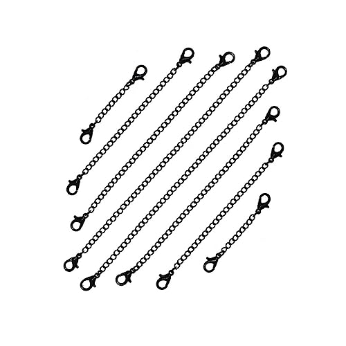 GALPADA 5Stücke Teiliges Verlängerungsketten mit Karabinerverschluss für Schmuckherstellung Schwarz Kettenverlängerer für Armbänder DIY GALPADA 5Stücke Teiliges Verlängerungsketten mit Karabinerverschluss für Schmuckherstellung Schwarz Kettenverlängerer für Armbänder DIY von GALPADA