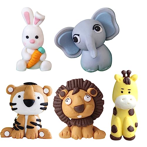 GALPADA 5Stücke Tier Kuchenfiguren Aus Weichem Kreative Kuchendekoration Für Kindergeburtstag Cartoon Design Giraffe Tiger Elefant Hase Kuchenschmuck Für Festliche GALPADA 5Stücke Tier Kuchenfiguren Aus Weichem Kreative Kuchendekoration Für Kindergeburtstag Cartoon Design Giraffe Tiger Elefant Hase Kuchenschmuck Für Festliche von GALPADA