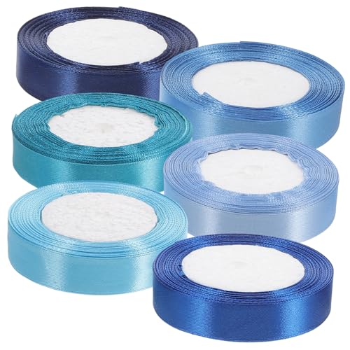 GALPADA 6 Rollen Breit Mehrfarbiges Satinband Geschenkband zum Basteln und Verpacken Schnittfestes Dekoband Strapazierfähiges Geschenkband für Feierlichkeiten und DIY Deko GALPADA 6 Rollen Breit Mehrfarbiges Satinband Geschenkband zum Basteln und Verpacken Schnittfestes Dekoband Strapazierfähiges Geschenkband für Feierlichkeiten und DIY Deko von GALPADA