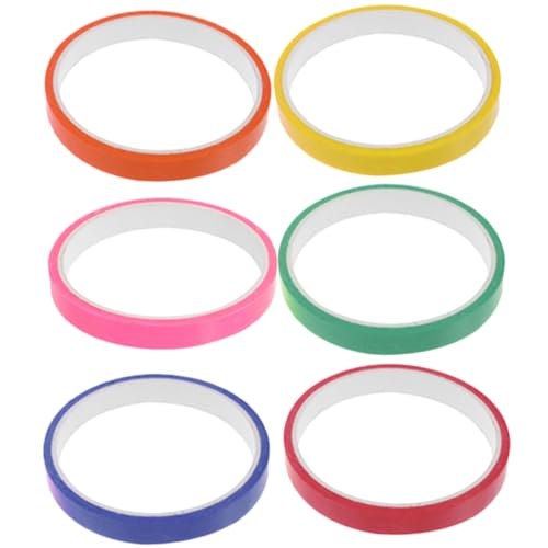 GALPADA 6 Rollen Bunte Sticky Ball Klebebänder Entspannende Kreative Rollbänder für Handliches mit Farben Sicher und Langlebig für Zuhause Büro und Reise von GALPADA