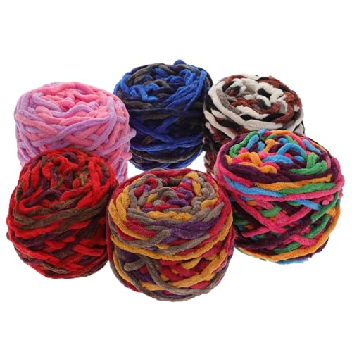 GALPADA 6 Rollen Chunky Knitting Garn Dickes Flexibles Häkelgarn für DIY Stricken und Häkeln Robustes Komfortables Garn für Pullover Schals Decken Anfänger Geeignet GALPADA 6 Rollen Chunky Knitting Garn Dickes Flexibles Häkelgarn für DIY Stricken und Häkeln Robustes Komfortables Garn für Pullover Schals Decken Anfänger Geeignet von GALPADA