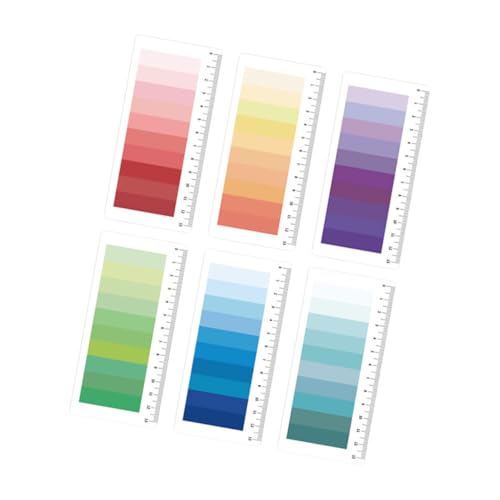 GALPADA 6 Sätze Portable Haftmarker Farbverlauf Klebezettel Schmale Page Marker Multi Funktionale Buchregister für Büro Zuhause Bunte Notizzettel zum Markieren und Organisieren GALPADA 6 Sätze Portable Haftmarker Farbverlauf Klebezettel Schmale Page Marker Multi Funktionale Buchregister für Büro Zuhause Bunte Notizzettel zum Markieren und Organisieren von GALPADA
