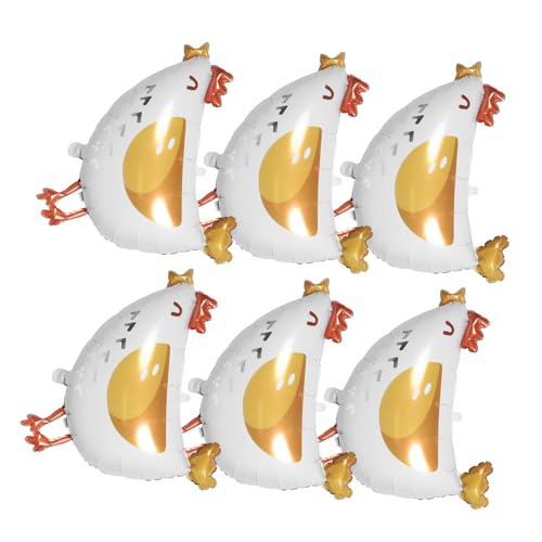 GALPADA 6 Stück Aluminiumfolie Farmtier Ballons für Geburtstagsfeiern und Babypartys Niedliche Deko für Themenpartys mit Bauernhofmotiven von GALPADA