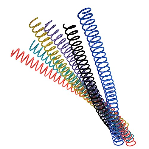 GALPADA 6 Stück Bindungsring Drahtbindung Schüttgut Ringordner für lose Blätter Einsteller für Bindungsspulen Binderinge für DIY schneidbare Binderinge Bindespiralen Plastik von GALPADA