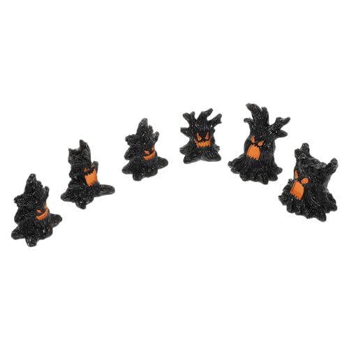 GALPADA 6 Stück Dekorationen aus Resin für Tisch und Regalgestaltung Deko für Halloween und DIY Projekte von GALPADA