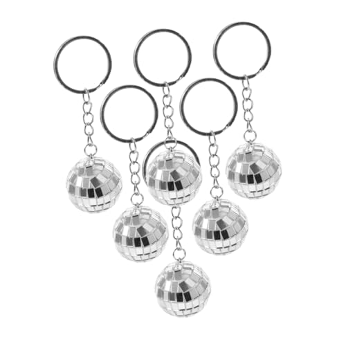 GALPADA 6 Stück Disco-schlüsselanhänger Mini-schlüsselanhänger Spiegelball Disco -ball -schlüsselbund Discokugel-schlüsselanhänger, Partygeschenke Disco-kugel-plakat Silver Zinklegierung GALPADA 6 Stück Disco-schlüsselanhänger Mini-schlüsselanhänger Spiegelball Disco -ball -schlüsselbund Discokugel-schlüsselanhänger, Partygeschenke Disco-kugel-plakat Silver Zinklegierung von GALPADA