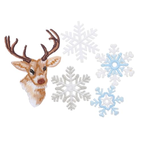 GALPADA 6 Stück Goldene Schneeflocken Bestickte Bügelbilder Weihnachtsmotive mit Rentier Applikationen zum Aufbügeln Langlebige DIY Stoffpatches für Kleidung Rucksäcke Hüte GALPADA 6 Stück Goldene Schneeflocken Bestickte Bügelbilder Weihnachtsmotive mit Rentier Applikationen zum Aufbügeln Langlebige DIY Stoffpatches für Kleidung Rucksäcke Hüte von GALPADA