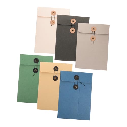 GALPADA 6 Stück Große Dokumententaschen aus Stabilem Papier mit Schnurverschluss Praktische und Elegante Aktenordner Umschläge für Büro und Schule Vielseitige Aufbewahrung für Belege und GALPADA 6 Stück Große Dokumententaschen aus Stabilem Papier mit Schnurverschluss Praktische und Elegante Aktenordner Umschläge für Büro und Schule Vielseitige Aufbewahrung für Belege und von GALPADA