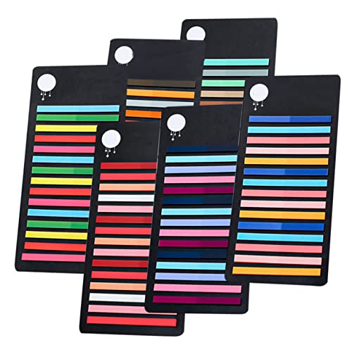 GALPADA 6 Stück Lese Sticker Seitenmarker Bunte Haftnotizen für Notizbücher Praktische Lesehilfen für Büro und Studium für Annotieren und Fokussieren Beim Lesen GALPADA 6 Stück Lese Sticker Seitenmarker Bunte Haftnotizen für Notizbücher Praktische Lesehilfen für Büro und Studium für Annotieren und Fokussieren Beim Lesen von GALPADA