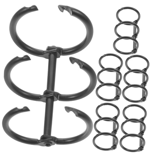 GALPADA 6 Stück Metallringe für Ordner Binder für Lose für Büro Schule und Zuhause Schwarz Stabil und Einfach zu Bedienen GALPADA 6 Stück Metallringe für Ordner Binder für Lose für Büro Schule und Zuhause Schwarz Stabil und Einfach zu Bedienen von GALPADA