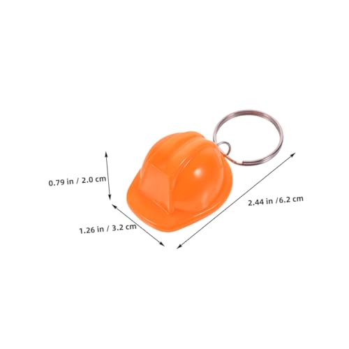 GALPADA 6 Stück Mini Bauhelm Schlüsselanhänger Partygeschenk für Cooles Auto und Schlüsselzubehör für Bauingenieure und Baustellenfans von GALPADA