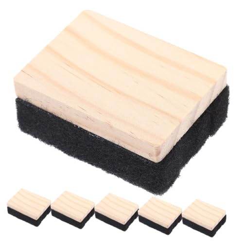 GALPADA 6 Stück Mini Holz Tafelschwämme Multifunktionale Kreidetafel Radierer aus Filz für Schule Büro und Unterricht Wiederverwendbar und Schonend für Oberfläche GALPADA 6 Stück Mini Holz Tafelschwämme Multifunktionale Kreidetafel Radierer aus Filz für Schule Büro und Unterricht Wiederverwendbar und Schonend für Oberfläche von GALPADA