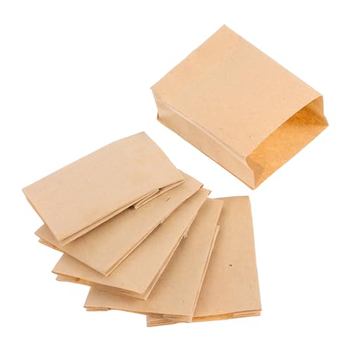 GALPADA 6 Stück Minitasche für Puppen für kinderspielzeug hühner Children Toys Zubehör für Puppenhäuser winzig Miniatur-Papiertüte Puppenhaus-Minitasche Khaki von GALPADA