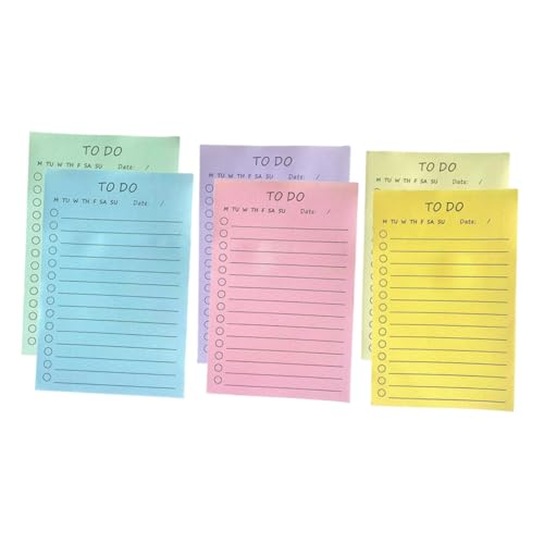 GALPADA 6 Stück Praktische Kleine Farbige Haftnotizen Abreißbare Memo Pads mit Stark Haftenden Klebezetteln Vielseitig für Büro Schule Zuhause Notizzettel für Erinnerungen und Planungen GALPADA 6 Stück Praktische Kleine Farbige Haftnotizen Abreißbare Memo Pads mit Stark Haftenden Klebezetteln Vielseitig für Büro Schule Zuhause Notizzettel für Erinnerungen und Planungen von GALPADA
