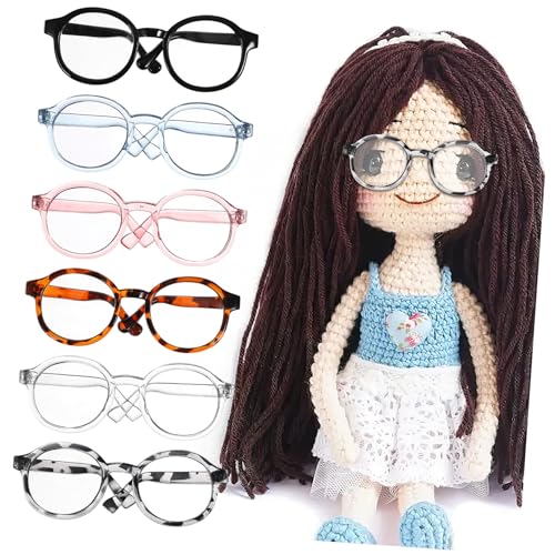 GALPADA 6 Stück Puppenbrillen Aus Baumwolle Mini Puppenbrillen Bachelorette Puppen Sonnenbrillen Puppenbrillen Artikel Für Kleine Puppen Brillen Make Looks Puppen Mini von GALPADA