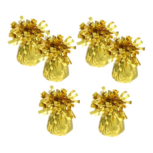 GALPADA 6 Stück Robuste Ballonbeschwerer für Hochzeiten Geburtstagsfeiern Babypartys und Feiertagsdekorationen Gold GALPADA 6 Stück Robuste Ballonbeschwerer für Hochzeiten Geburtstagsfeiern Babypartys und Feiertagsdekorationen Gold von GALPADA