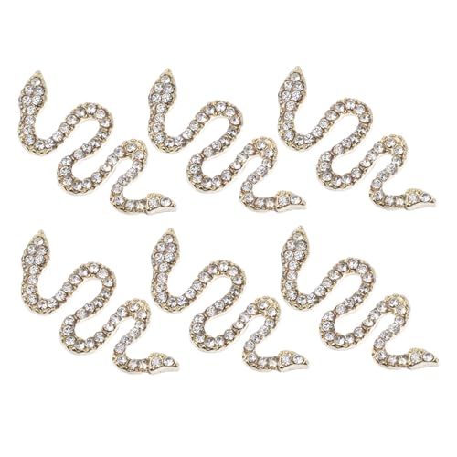 GALPADA 6 Stück Schlangen Nail Charms aus Zinklegierung Modische Nagel Schmuck mit Glatter Oberfläche für Fingernägel und Zehennägel Langlebige Rhinestone Nail Ornament DIY Accessoires GALPADA 6 Stück Schlangen Nail Charms aus Zinklegierung Modische Nagel Schmuck mit Glatter Oberfläche für Fingernägel und Zehennägel Langlebige Rhinestone Nail Ornament DIY Accessoires von GALPADA