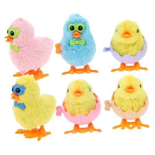 GALPADA 6 Stück Teiliges Aufziehspielzeug Bunte Küken mit Kinderleicht zu Greifen Langlebig für Ostergeschenke Junge Mädchen und Geburtstags Mitgebsel Partyfüllung GALPADA 6 Stück Teiliges Aufziehspielzeug Bunte Küken mit Kinderleicht zu Greifen Langlebig für Ostergeschenke Junge Mädchen und Geburtstags Mitgebsel Partyfüllung von GALPADA