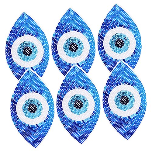 GALPADA 6 Stück Teiliges Bestickte Pailletten Aufnäher Augen Strapazierfähige DIY Modeapplikation Vielseitige Kleidung und Taschen Dekoration zum Aufnähen und Reparieren GALPADA 6 Stück Teiliges Bestickte Pailletten Aufnäher Augen Strapazierfähige DIY Modeapplikation Vielseitige Kleidung und Taschen Dekoration zum Aufnähen und Reparieren von GALPADA