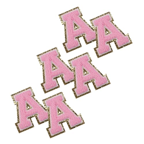 GALPADA 6 Stück Teiliges Bügelbare Buchstaben Patches aus Besticktem für Kleidung Reparatur und Dekoration Selbstklebend Vielseitig Einsetzbar für Jeans Taschen Hüte Schuhe Einfach von GALPADA