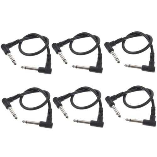 GALPADA 6 Stück Teiliges Gitarren Patchkabel Klinke PVC Robustes Bass Effektkabel für Gitarre Bass Effektgerät Langlebiges Verhedderfreies Audiokabel GALPADA 6 Stück Teiliges Gitarren Patchkabel Klinke PVC Robustes Bass Effektkabel für Gitarre Bass Effektgerät Langlebiges Verhedderfreies Audiokabel von GALPADA