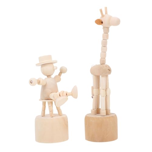GALPADA 6 Stück Teiliges Holz DIY Kreative Figuren Bemalbar Cartoon Holzornamente für Desktop Dekoration und GALPADA 6 Stück Teiliges Holz DIY Kreative Figuren Bemalbar Cartoon Holzornamente für Desktop Dekoration und von GALPADA