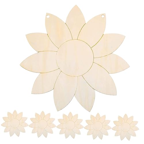 GALPADA 6 Stück Teiliges Holz Sonnenblumen zum Basteln Beidseitig Bemalbare Filigrane Holzanhänger für DIY Dekoration Kreativ Handbemalt für Familie GALPADA 6 Stück Teiliges Holz Sonnenblumen zum Basteln Beidseitig Bemalbare Filigrane Holzanhänger für DIY Dekoration Kreativ Handbemalt für Familie von GALPADA