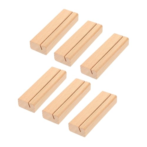 GALPADA 6 Stück Teiliges Holz Tischkartenhalter aus Massivem Holz Stabile Tischaufsteller für Namenskarten Menükarten Fotos und Notizen Vielseitiger Platzkartenhalter für Hochzeit Party GALPADA 6 Stück Teiliges Holz Tischkartenhalter aus Massivem Holz Stabile Tischaufsteller für Namenskarten Menükarten Fotos und Notizen Vielseitiger Platzkartenhalter für Hochzeit Party von GALPADA