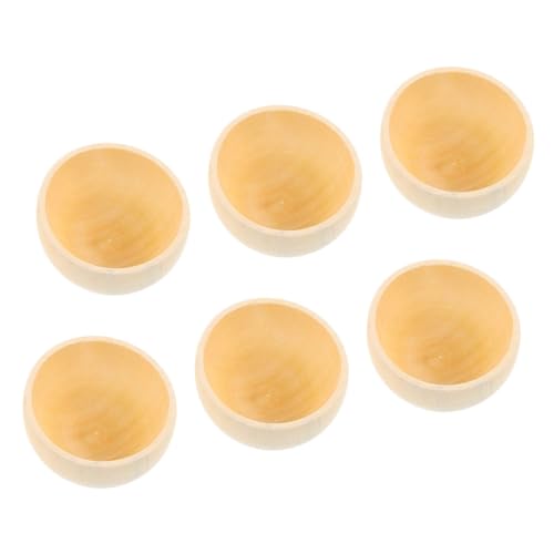 GALPADA 6 Stück Teiliges Kleine Holzschalen aus Unbemaltem Holz Glatte Kanten Leichte DIY Bastel schalen für Bemalen und Dekorieren für Snacks und Wohnaccessoires GALPADA 6 Stück Teiliges Kleine Holzschalen aus Unbemaltem Holz Glatte Kanten Leichte DIY Bastel schalen für Bemalen und Dekorieren für Snacks und Wohnaccessoires von GALPADA