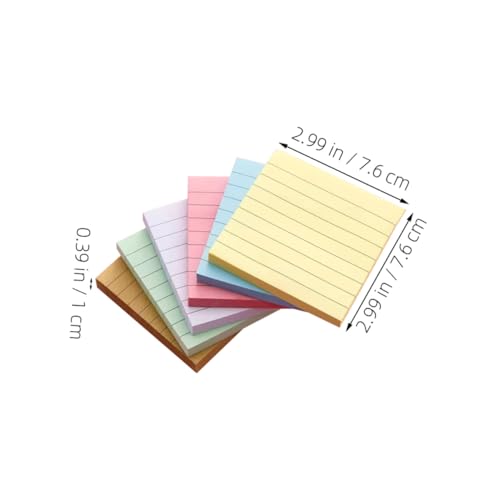 GALPADA 6 Stück Teiliges Kleine Linierte Haftnotizen Selbstklebende Memo Pads in Farben Praktische Notizblöcke für Schüler Büro und Zuhause für Wichtige Notizen und Planungen GALPADA 6 Stück Teiliges Kleine Linierte Haftnotizen Selbstklebende Memo Pads in Farben Praktische Notizblöcke für Schüler Büro und Zuhause für Wichtige Notizen und Planungen von GALPADA