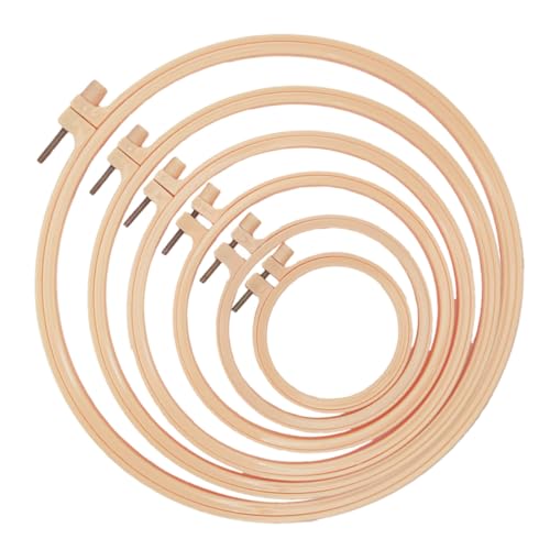 GALPADA 6 Stück Teiliges Kunststoff Stickrahmen Kreuzstich Ringe Verschiedene Robust Langlebig für Handarbeit DIY Stickerei Erwachsene Zubehör GALPADA 6 Stück Teiliges Kunststoff Stickrahmen Kreuzstich Ringe Verschiedene Robust Langlebig für Handarbeit DIY Stickerei Erwachsene Zubehör von GALPADA