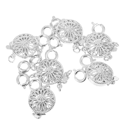 GALPADA 6 Stück Teiliges Metall Schiebeverschluss für Schmuckherstellung Glatte Oberfläche Rostfrei Vielseitig Einsetzbar für Ketten Armbänder Perlen Layering Verschlüsse von GALPADA