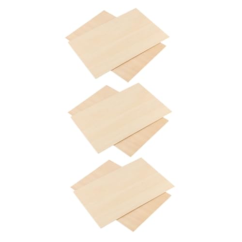 GALPADA 6 Stück Teiliges Rechteckige Holzplatten Naturbelassenes DIY Holzplättchen zum Basteln und Malen für Kreative Holzdekoration GALPADA 6 Stück Teiliges Rechteckige Holzplatten Naturbelassenes DIY Holzplättchen zum Basteln und Malen für Kreative Holzdekoration von GALPADA