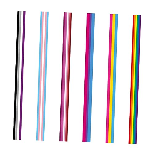 GALPADA 6 Stück Teiliges Regenbogenband Bunte DIY Schleifen für Partys Hochzeiten und Dekorationen Vielseitig Einsetzbar Hochwertigem Individuell Zuschneidbar von GALPADA