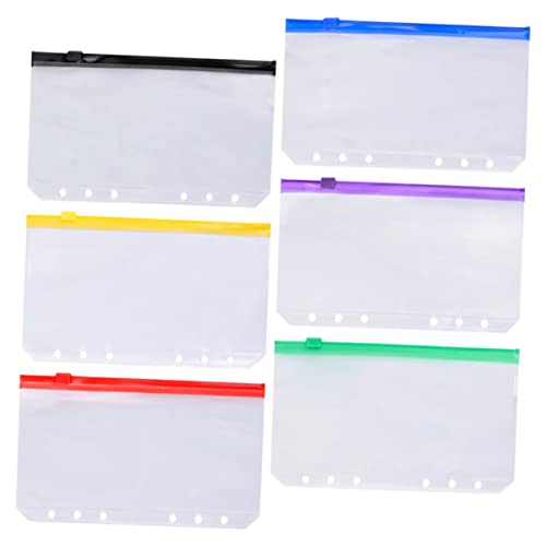 GALPADA 6 Stück Teiliges Reißverschluss Taschen aus PVC Verschiedenen Farben Wasserdichte Organizer für Dokumente für Notizbücher und Schreibwaren mit Fächern zur Sicheren Aufbewahrung GALPADA 6 Stück Teiliges Reißverschluss Taschen aus PVC Verschiedenen Farben Wasserdichte Organizer für Dokumente für Notizbücher und Schreibwaren mit Fächern zur Sicheren Aufbewahrung von GALPADA