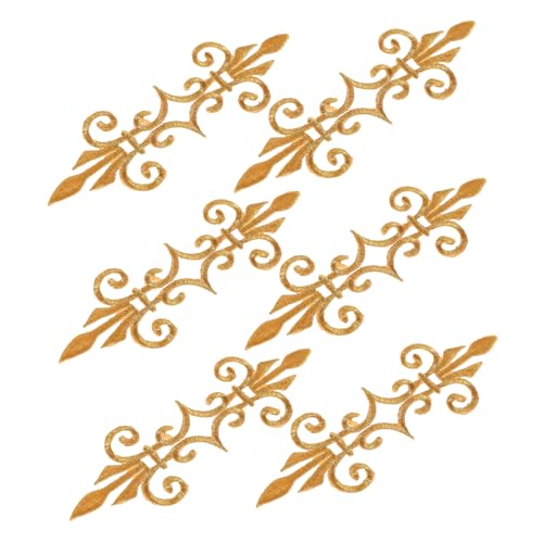 GALPADA 6 Stück Teiliges Retro Bestickte Aufnäher mit Gold Silbernen Blättern Bügelapplikationen für Bühnenkostüme Traditionelle Opernkleidung und Vintage Dekoration GALPADA 6 Stück Teiliges Retro Bestickte Aufnäher mit Gold Silbernen Blättern Bügelapplikationen für Bühnenkostüme Traditionelle Opernkleidung und Vintage Dekoration von GALPADA