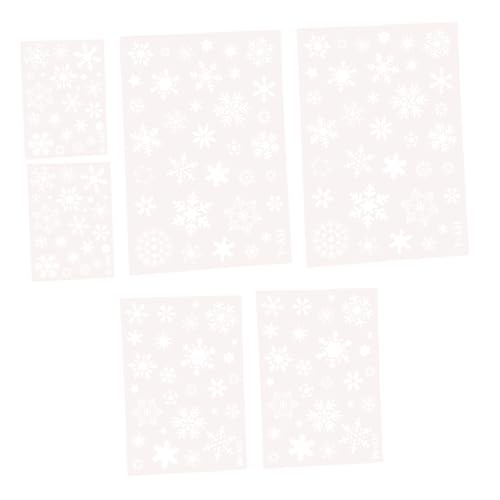 GALPADA 6 Stück Teiliges Schneeflocken Schablonen aus Langlebigem Pet Wiederverwendbar für DIY Weihnachtsdeko und Erwachsene Vielseitig Einsetzbar für Malerei Basteln und Scrapbooking von GALPADA